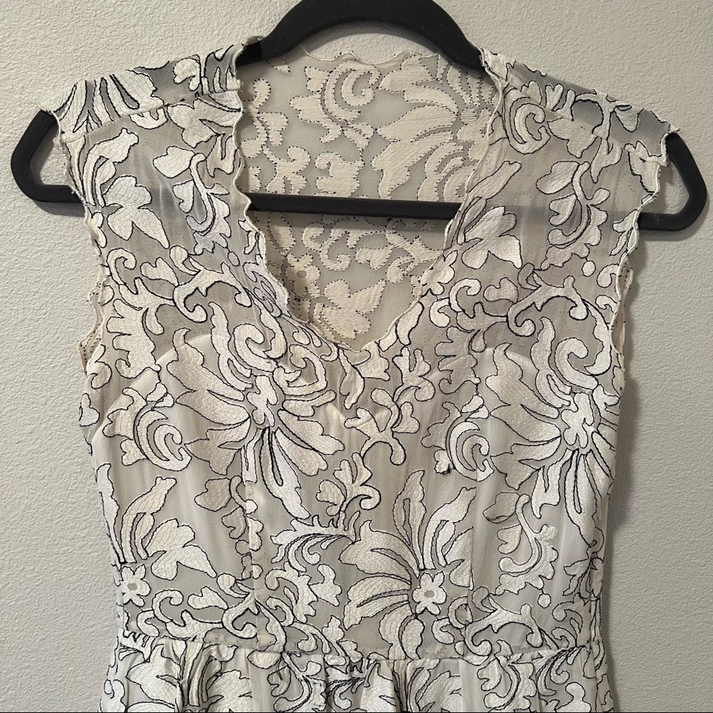Dolce Vita Silk White Floral Flower Dress XS - Picture 2 of 10